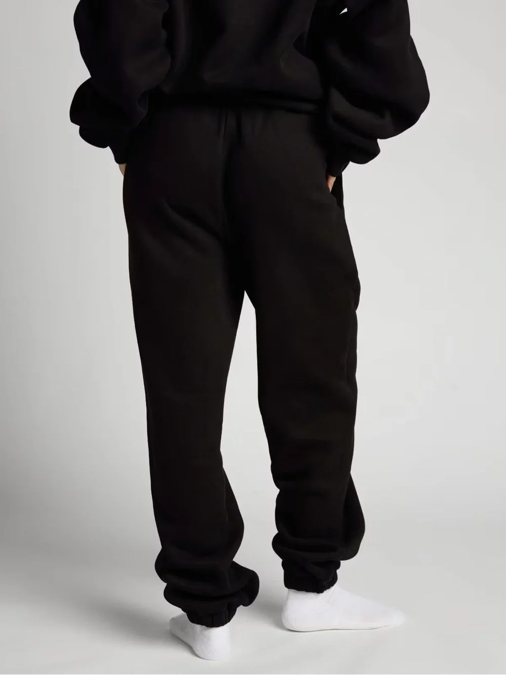 Comfit Men's Black Fleece Joggers - Picture 2 of 3